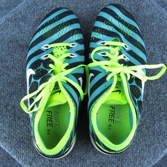 Nike Free‎ TR Fit 5 Women Sneaker Shoes Green Fabric Lace Up Size 7 Medium - Picture 6 of 10